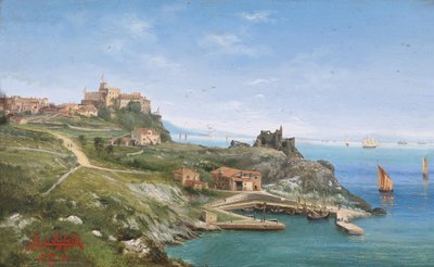 Castello de Duino, nahe Triest von Ludwig Rubelli von Sturmfest